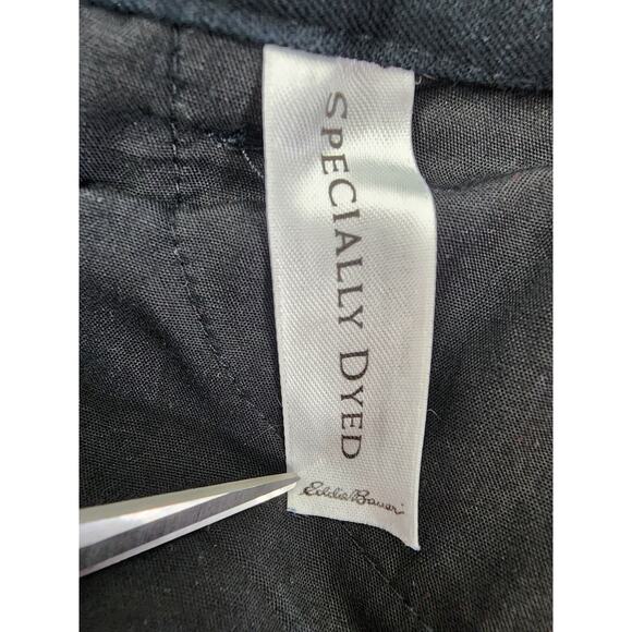 Eddie Bauer Mercer Fit Stretch Cotton Trouser Pants Size 14 Black Office Career - Picture 5 of 12